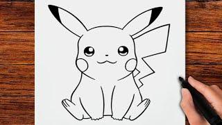 pikachu dibujo - Cómo dibujar a Pikachu paso a paso  Grace Dibujos  D34