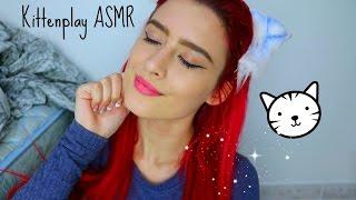 Kittenplay ASMR  Soft spoken Meow sounds Fabric sounds tapping 