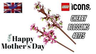 Stunning LEGO ICON Cherry Blossoms 40725 building guide 2024