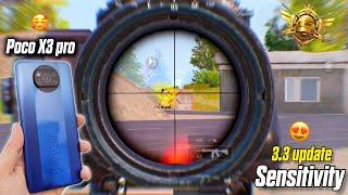 Poco x3 pro New zero recoil sensitivity settings for pubg mobilein 2024 New update android sensi