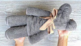 TEDDY BEAR BATH TOWEL  Easy DIY Stuffed Toy Towel