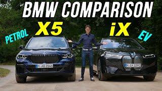 BMW iX vs BMW X5 M50i car comparison REVIEW - EV or petrol what’s better?