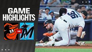 Orioles vs. Marlins Game Highlights 72324  MLB Highlights