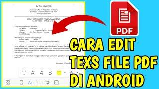 CARA EDIT FILE PDF DI HP TANPA APLIKASI TAMBAHAN