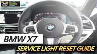 BMW X7 Service Light Reset  G05 & G07