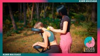 ASMR Outdoor Massage on Chair by Anna