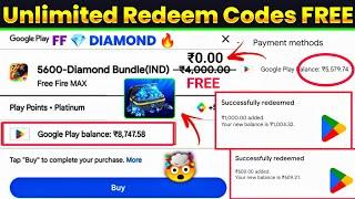 Free Redeem Code  Free Redeem Code App  Free Fire Diamond App  Free Google Play Redeem Code App