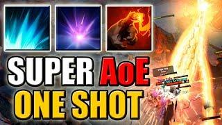 Imba One Shot AoE Finger Build Double Aghs Upgrade Vacuum Combo  Dota 2 Ability Draft