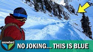  NO Joking A Cali Noob kneeled down to Blue Slopes in  Snowbird - Snowboarding in Snowbird UTAH