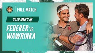 Federer vs Wawrinka 2019 Mens quarter-final Full Match  Roland-Garros