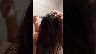 It’s hard to film yourself showering  hair routine