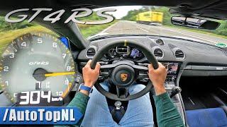 PORSCHE 718 GT4 RS *304kmh* TOP SPEED on AUTOBAHN by AutoTopNL