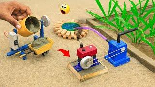 Diy mini motor water pump science project  mininhand pump  diy tractor  @FunWorldSociety