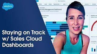 Staying on Track with Sales Cloud Dashboards  Salesforce #Shorts