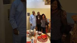 Davido arrives his dad housedad told him don’t big onothing like parents love Credit Goldmynetv