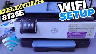 How To Do HP OFFICEJET Pro 8135E Printer WIFI SETUP 