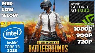 PlayerUnknowns Battlegrounds PC - I3-3220 + GT 1030