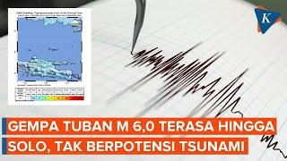 Gempa Tuban M 60 Terasa di Surabaya hingga Solo Tak Berpotensi Tsunami