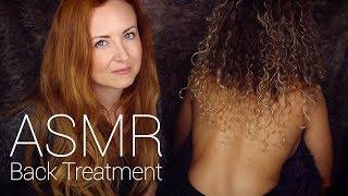 ASMR Back Tracing w Scratch Brushing Buds & Oil Massage