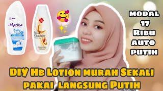 Cara buat Racikan  Handbody Lotion sekali pakai auto putih