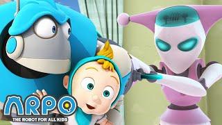 Arpo the Robot  Nanny Robot and Arpo  COMPILATION  Best Moments  Funny Cartoons for Kids