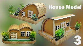 3 House Model from Cardboard  How to Make Design a House