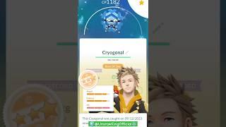 Shiny Cryogonal  Catch Mastery Ice ️ Pokémon Go #pokemongo #shorts #shinypokemon