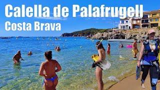 Calella de palafrugell Beach Walk 4K Spain Costa Brava