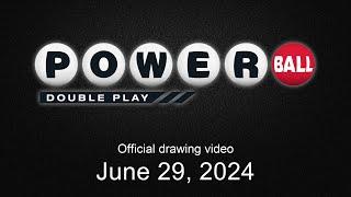 Powerball Double Play drawing for June 29 2024