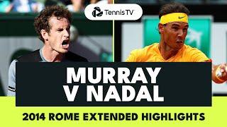 EPIC Rafael Nadal vs Andy Murray Quarter-Final   Rome 2014 Extended Highlights