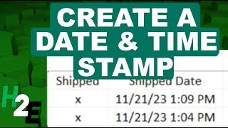 Create a Date & Time Stamp in Excel Using VBA