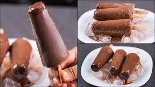 CHOCOLATE KULFI RECIPE  3 INGREDIENTS CHOCOLATE KULFI ICE CREAM  HOME MADE KULFI ICE CREAM