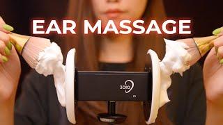 ASMR Oil Foam and Tingly Ear Massage for Stress Relief No Talking