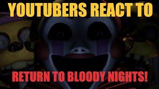 YOUTUBERS React to RETURN TO BLOODY NIGHTS - FUNNY MOMENTS - MasterMan