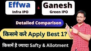 Ganesh Green IPO vs Effwa Infra IPO किसमे है दम   Ganesh green IPO Apply or Not?  SME IPO GMP