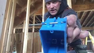 How to install electrical outlet boxes