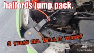 will the halfords jump start pack get the mazda bongo going. 3 years old.