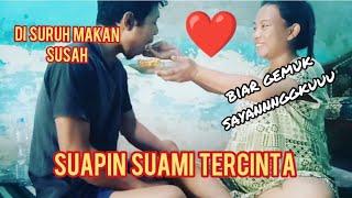 ROMANTIS Sebelum Kerja Suapin Suami Tercinta Makan Dulu