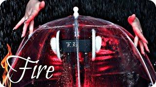 ASMR Umbrella 2 ️ NO TALKING  Tapping Brushing Fire Rain Water Spritzing Layered Sounds MORE