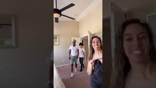 Towel prank on husband and boys  #Shorts