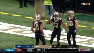 Michael Thomas Recreates Joe Horn’s Cell Phone Touchdown Celebration vs Rams 2018