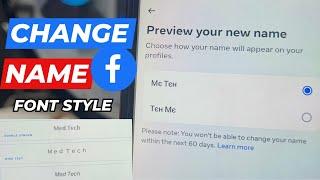 How to Change Facebook Profile Name Font Style 2024