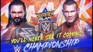 WWE Summerslam 2020 - Randy Orton vs Drew McIntyre PromoAdvert