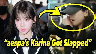 aespa’s Karina Got Slapped While Giselle Shut Her Eyes Tightly – Hellish Journey to Work - Kpop