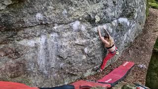 Höllenstrafe links 6c Traverse - Frankenjura