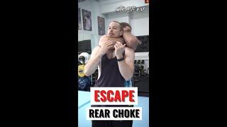 How to escape a standing rear choke. #shorts