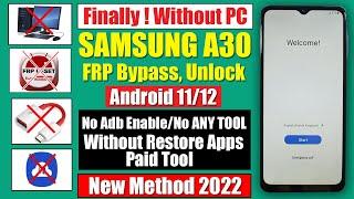 Samsung A30A30s FRP Bypass Android 11 Without PC  New Method