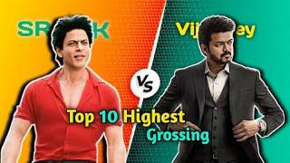 Sharukh Khan Vs Vijey Thalapathy Top 10 Highest Grossing Movies Comparison 