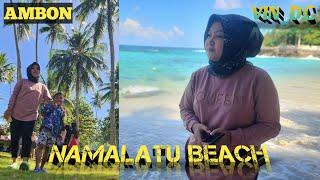 Travel Vlog Maluku  Pantai Batu KarangPantai Namalatu di Ambon