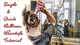 Simple and Quick Ballroom Dance Hairstyle Tutorial